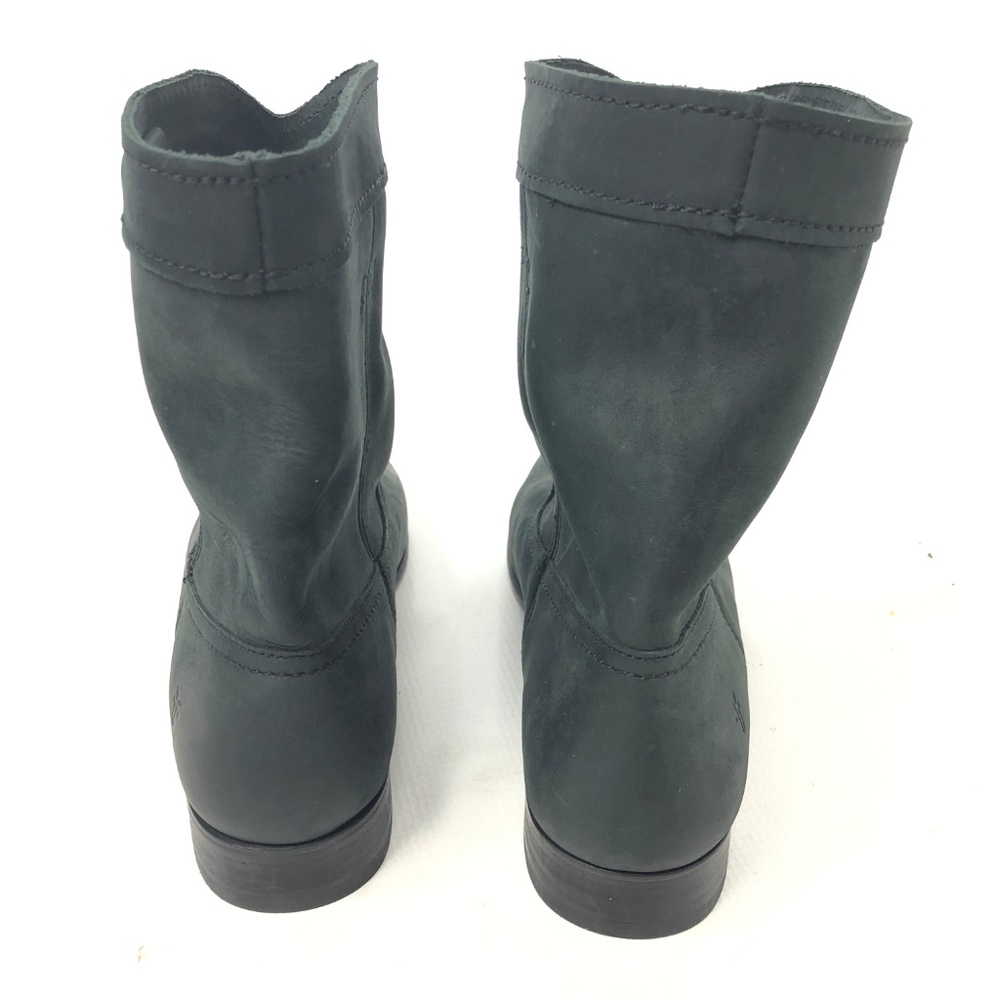 FRYE Women's Roper Boots Suede Gray Black 8 B NEW - Picture 5 of 8